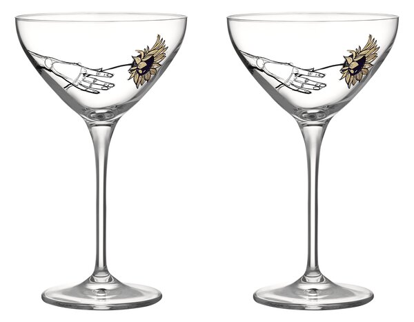 Kosta Boda All about you coupe champagne glass 32 cl 2-pack All for you