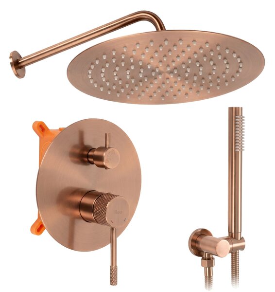 Shower system Rea Venti Brush Copper + BOX