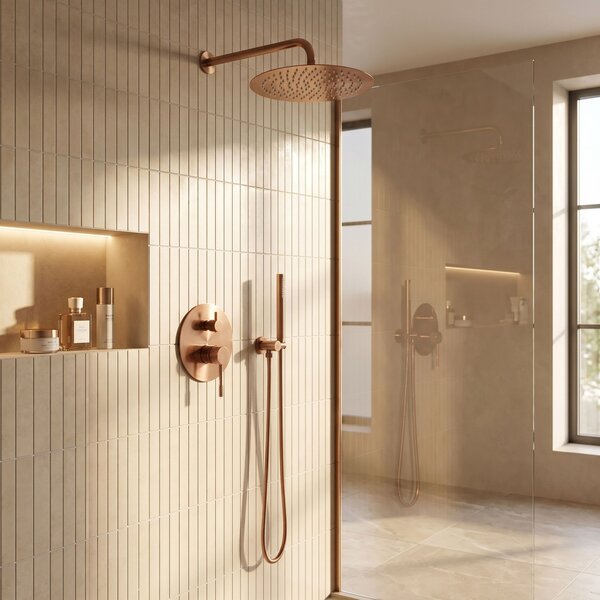 Shower system Rea Venti Brush Copper + BOX