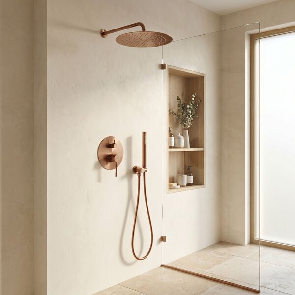 Shower system Rea Venti Brush Copper + BOX