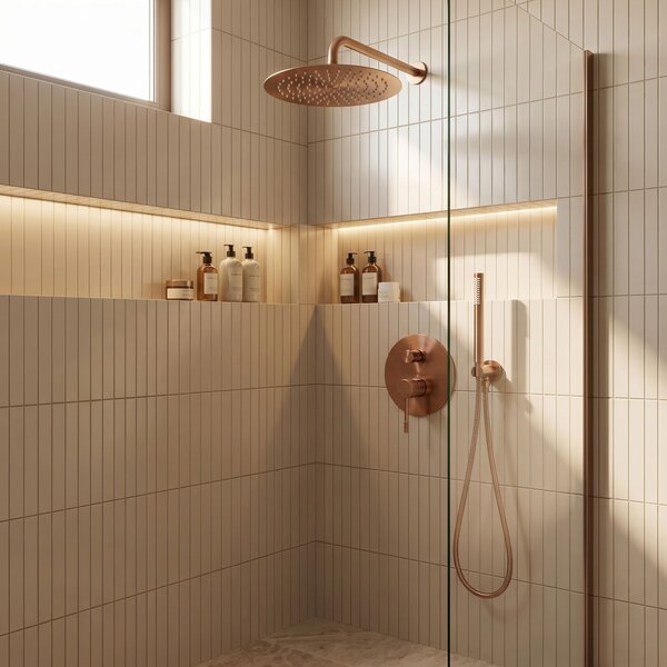 Shower system Rea Venti Brush Copper + BOX
