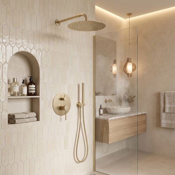 Shower system Rea Venti Brush Gold + BOX