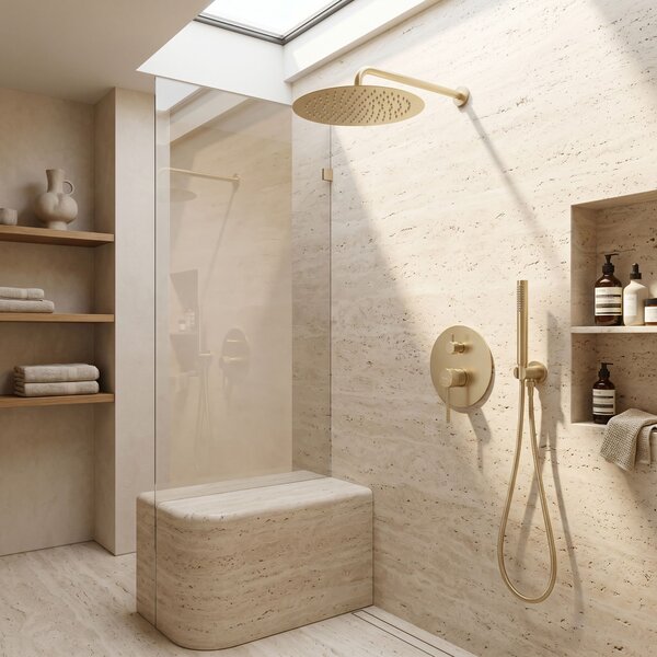 Shower system Rea Venti Brush Gold + BOX