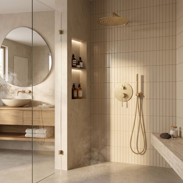 Shower system Rea Venti Brush Gold + BOX