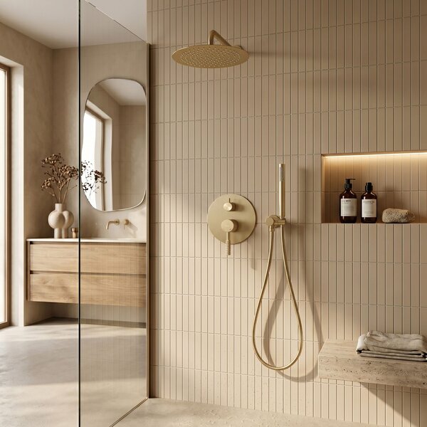 Shower system Rea Venti Brush Gold + BOX