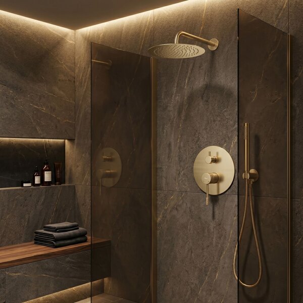 Shower system Rea Venti Brush Gold + BOX