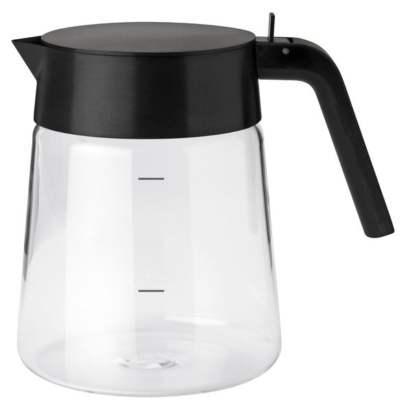 Stelton Nohr glass jug 1,2 l Black metallic