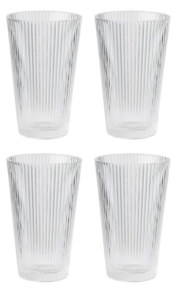 Stelton Pilastro drinking glass 35 cl 4-pack Clear