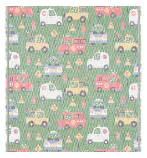 Ekelund Linneväveri Cars baby blanket 70x75 cm