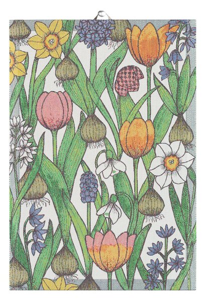 Ekelund Linneväveri Flower bulbs kitchen towel 35x50 cm