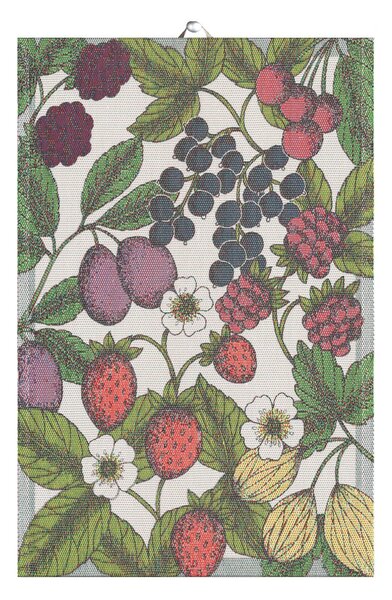 Ekelund Linneväveri Garden berries kitchen towel 40x60 cm