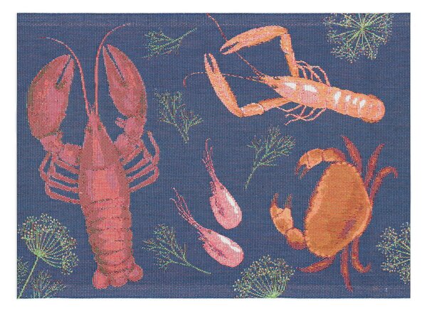 Ekelund Linneväveri Shellfish party placemat 35x48 cm