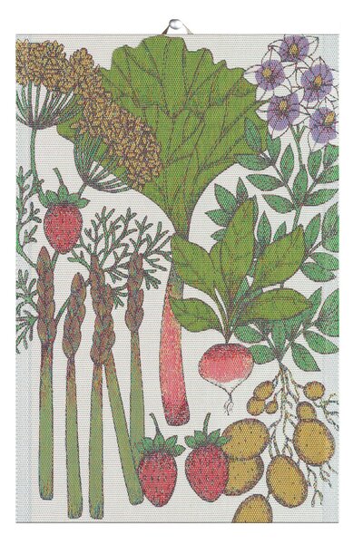 Ekelund Linneväveri Summer greens kitchen towel 40x60 cm