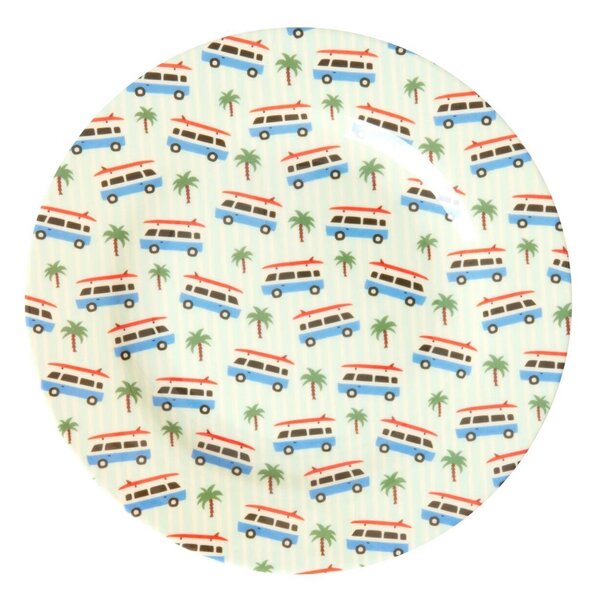 RICE Rice melamine small plate 20 cm Cars