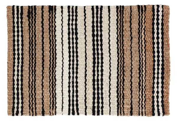 Dixie Elin striped doormat Naturalmix. 60x90 cm