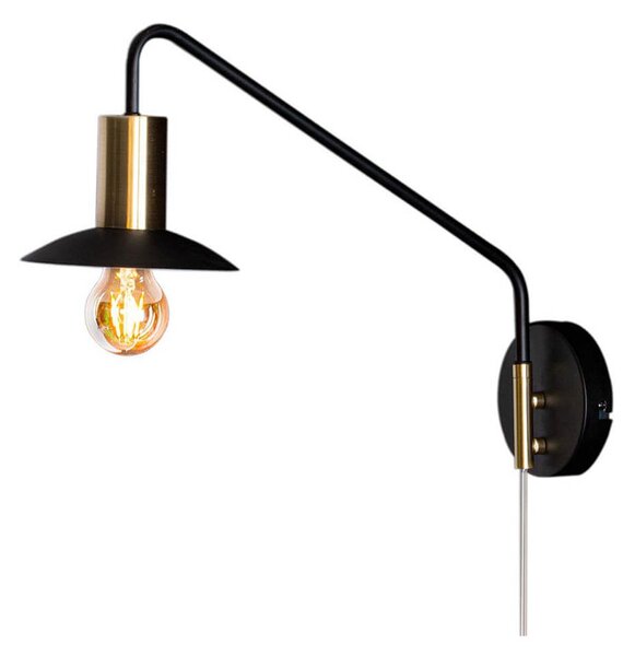 By Rydéns Quinn wall lamp short Matte black