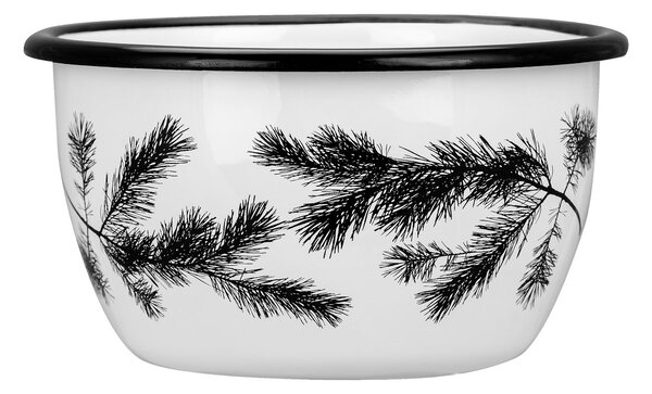 Muurla Nordic The Pine enamel bowl 60 cl White