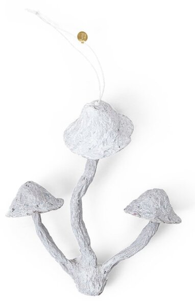 Ferm LIVING Mushroom ornament Christmas tree decoration Faded white