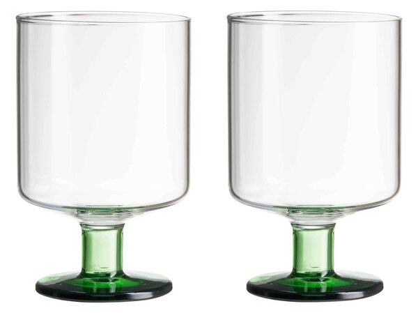 Design Letters Generous wine glass 30 cl 2-pack Clear-green