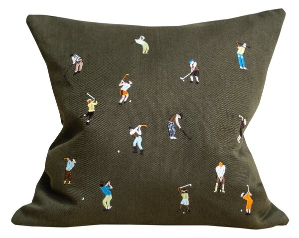 Fine Little Day Golfers pillowcase 48x48 cm Green