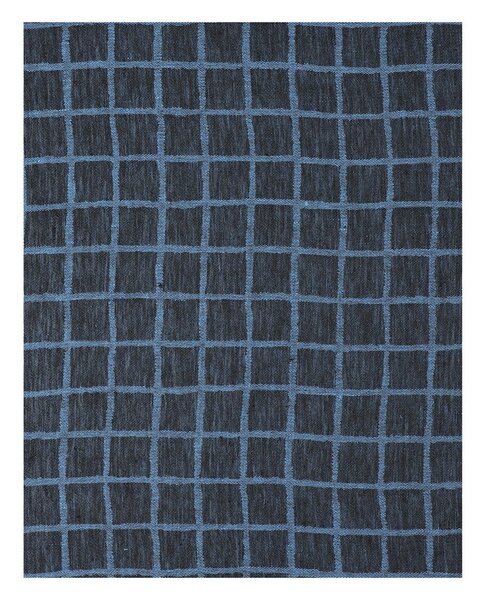 Fine Little Day Rutig jacquard-woven table cloth 147x250 cm Blue-black