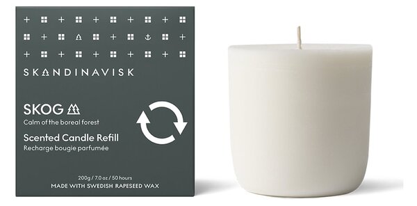 Skandinavisk Refill Skog scented candle 200 g