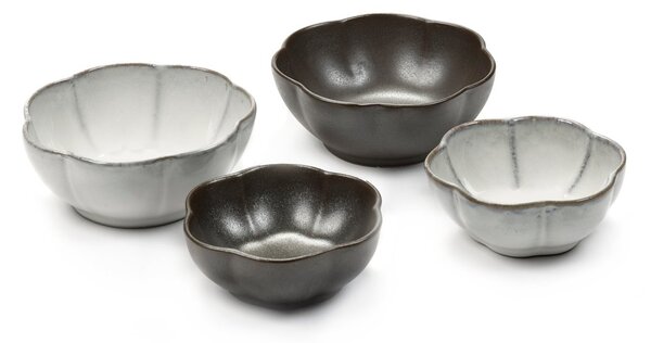 Serax Inku apero bowl 4 pieces Green-white