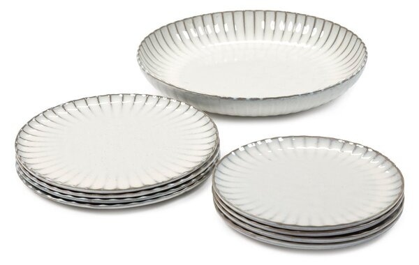 Serax Inku dinner set 9 pieces White