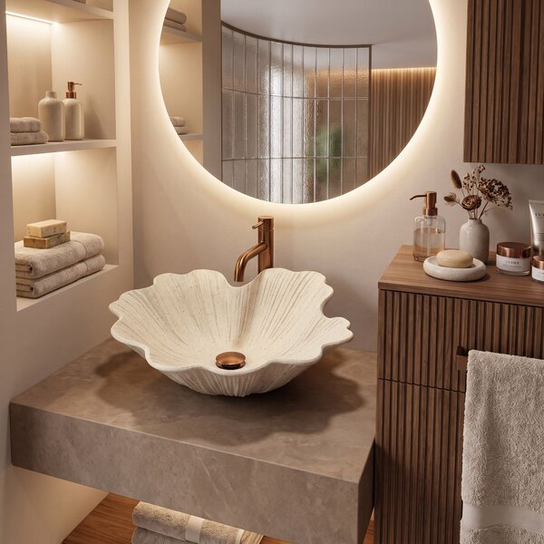 Countertop Basin Rea Flower Vanilla