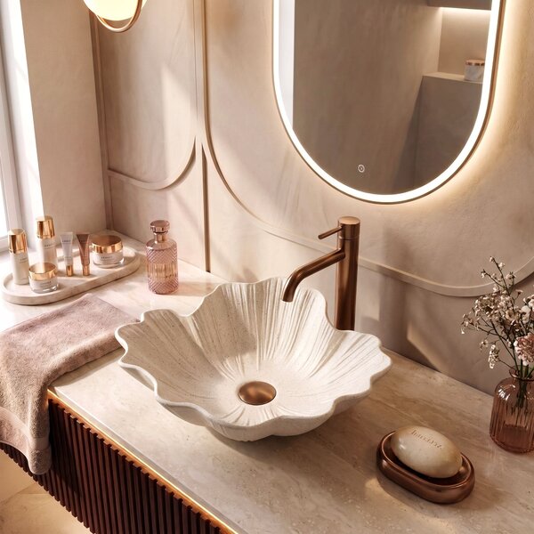 Countertop Basin Rea Flower Vanilla