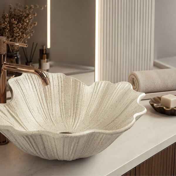 Countertop Basin Rea Flower Vanilla