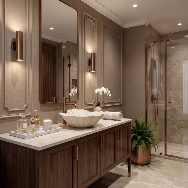Countertop Basin Rea Flower Vanilla