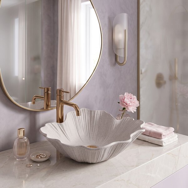 Countertop Basin Rea Flower Beige