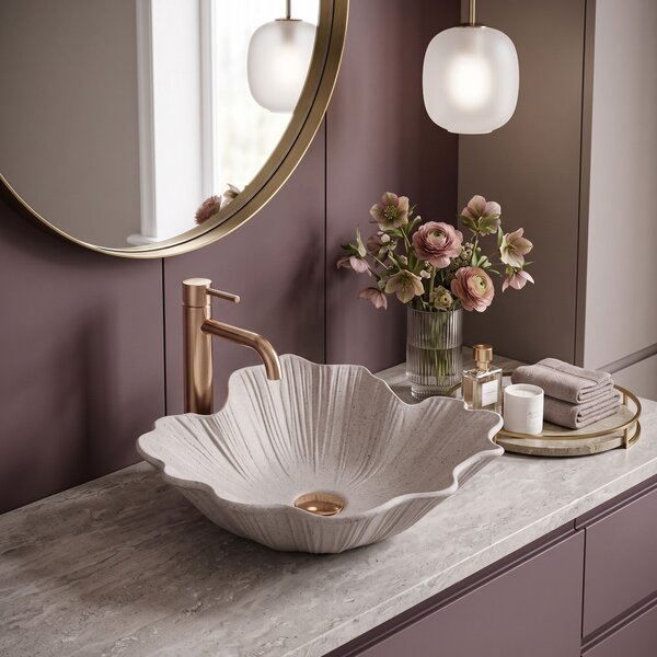 Countertop Basin Rea Flower Beige