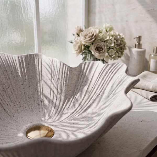 Countertop Basin Rea Flower Beige