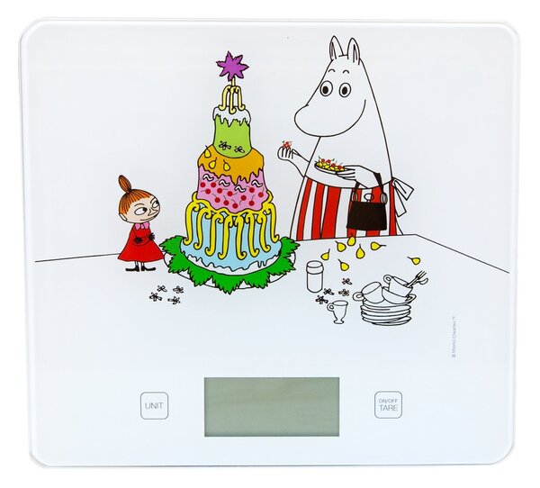 Bengt Ek Design Bengt Oak kitchen scale with Moomin motif White