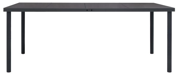 Outdoor Dining Table Anthracite 190x90x74 cm Steel