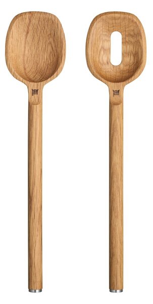 Fiskars Norden spoon 2-pack Oak-stainless steel