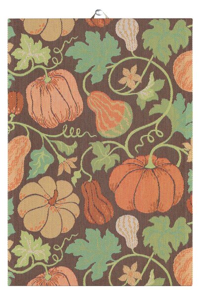 Ekelund Linneväveri Plenty of pumpkin kitchen towel 35x50 cm