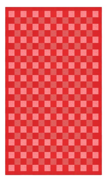 Ekelund Linneväveri Schack tablecloth red 150x350 cm