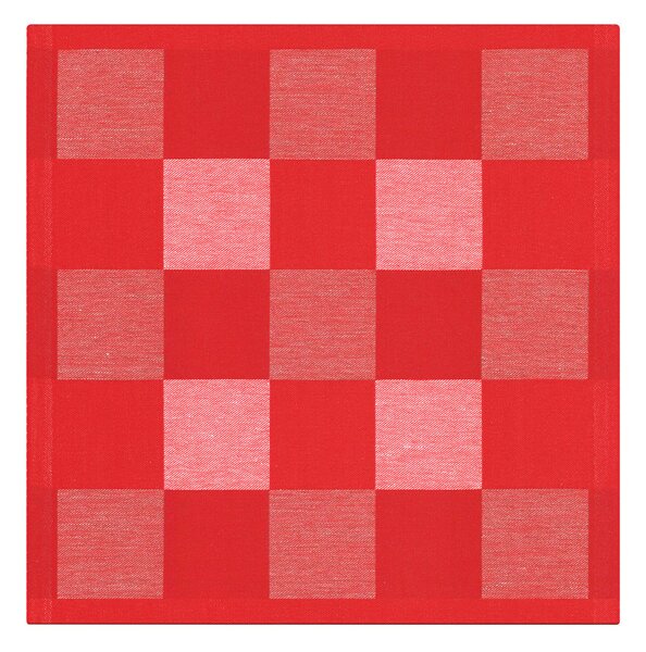 Ekelund Linneväveri Schack napkin red 35x35 cm