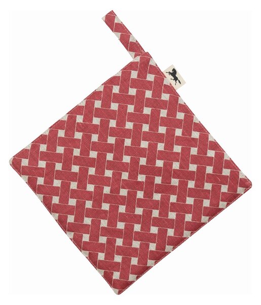 Almedahls Korg oven mitt 23x23 cm Red