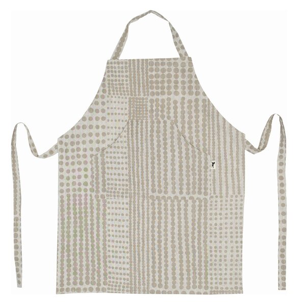 Almedahls Polka dot apron Natural-taupe