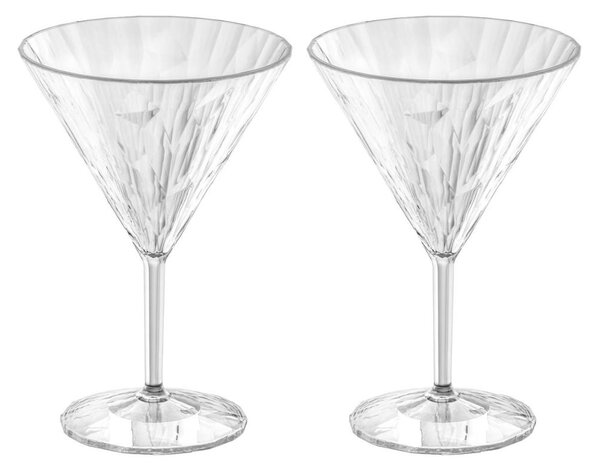 Koziol Club No. 12 martini glass plastic 25 cl 2-pack Crystal clear