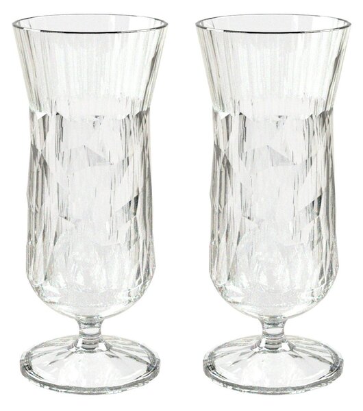 Koziol Club No. 17 drinking glass plastic 40 cl 2-pack Crystal clear