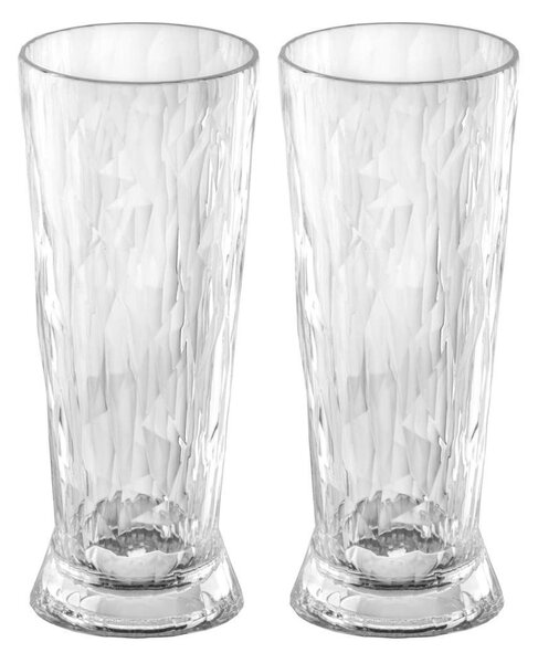 Koziol Club No. 10 beer glass plastic 30 cl 2-pack Crystal clear