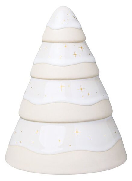 Villeroy & Boch Winter Glow decoration Christmas tree 14 cm White-beige