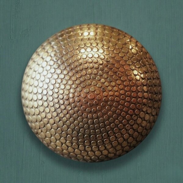 Brass Dimples Cabinet Knob