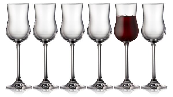 Lyngby Glas Juvel port wine glass 9 cl 6-pack Crystal