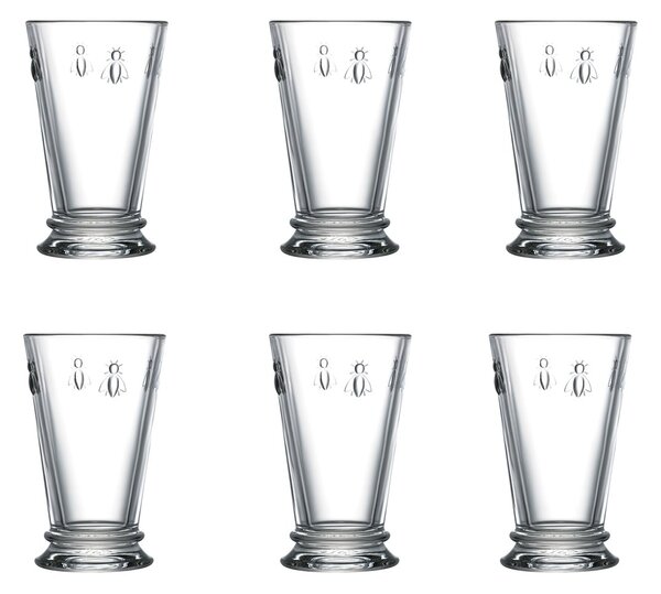 La Rochère Abeille longdrink glass 31 cl 6-pack Clear